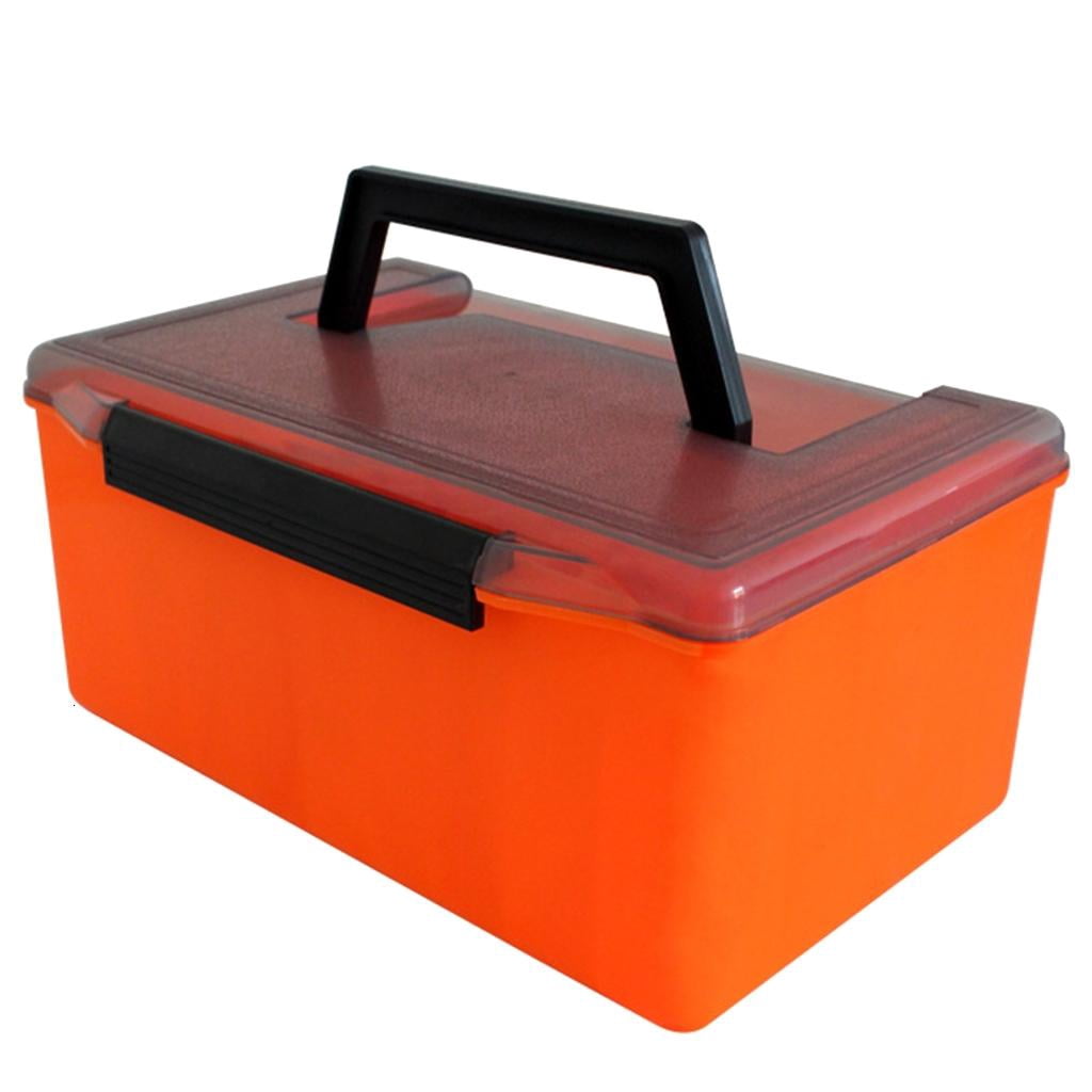 Yihuala 52 Grids Plastics Fishing Tackle Box Portable Squid Jigs Hard Lures Tool Case Fishing Lined Box Fishing Accessories