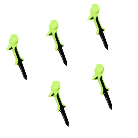 Yihuala 5Pcs Professional Golfing Tees Ball Holder Replacement Golf Practice Markers Tapered Base 10 Degree Tilt Golf Tees