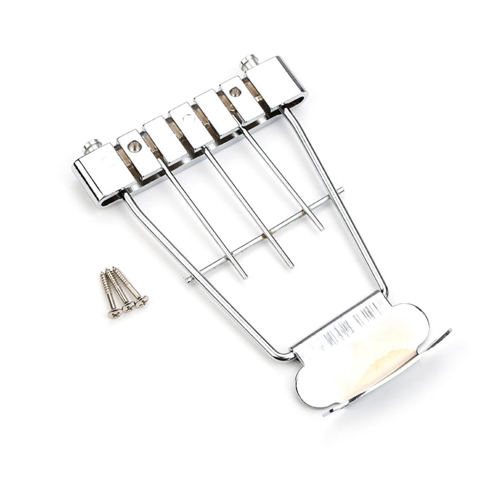 Yihuala 6 String Electric Guitar Bridge Tailpiece Replacement Metal Guitar Trapeze Tailpiece Bridge Guitar Parts