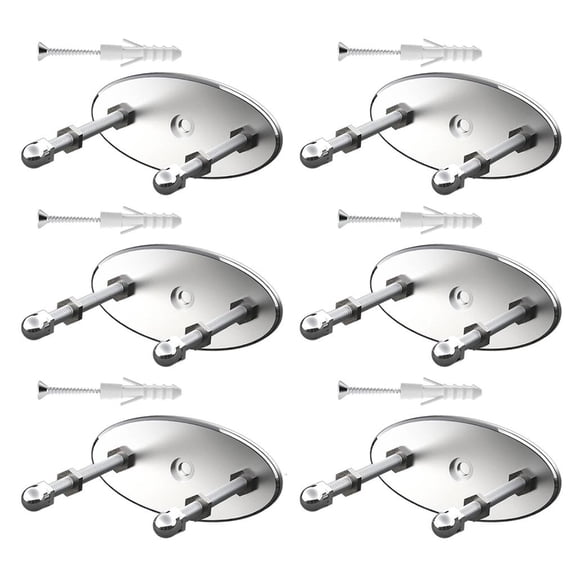 Yihuala 6Pcs Wall Mounted Skateboard Storage Rack Skateboard Wall Hanger Skateboard Floating Deck Display Racks Stand Enduring