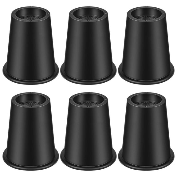 Yihuala 6inch Round Bed Height Lifters Anti Slip Furniture Risers Secure Grips Enhances Stability Multiple Bed Frame