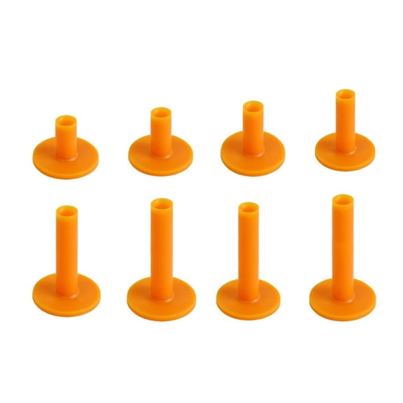Yihuala 8Pcs Rubber Golf Tees Training Driving Ranges Tees Stable Ball Holder Accessory for Practice Mat