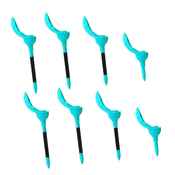 Yihuala 8Pcs/pack Golfs Tees for Driver Training, Golfs Training Tees Low Resistance More Distance Consistent Height
