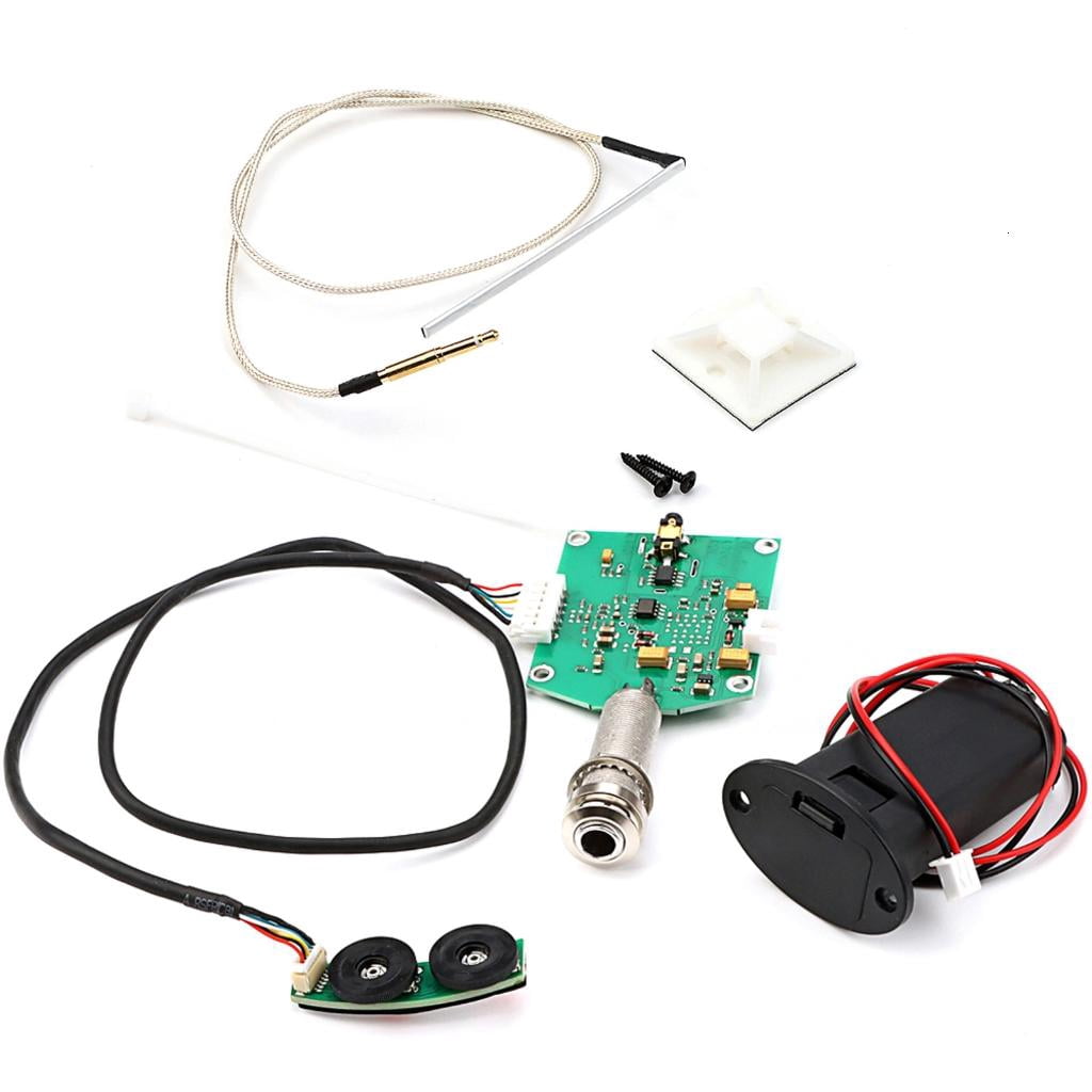 Yihuala Acoustic Guitar Part Piezo Pickups Guitar Equalizers Pickup Acoustic Guitar Preamp Pickup Guitar Pickup Preamp