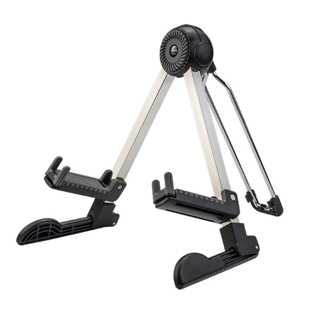 Yihuala Adjustable A-Frame Guitar Stand Folding Musical Instrument Stand Suitable for Electric Guitars, Bass Guitars