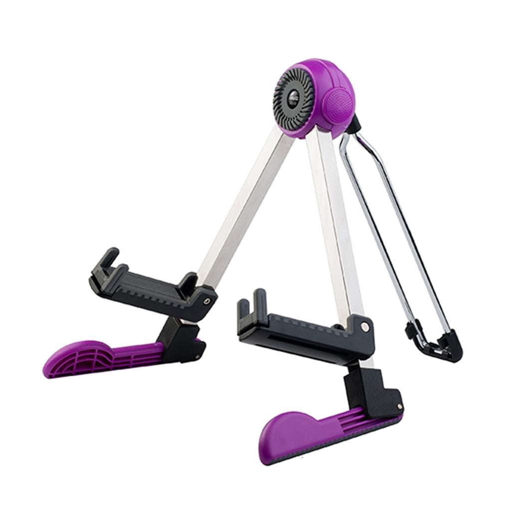 Yihuala Adjustable A-Frame Guitar Stand Folding Musical Instrument Stand Suitable for Electric Guitars, Bass Guitars