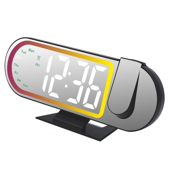 Yihuala Advanced Alarm Clock With Temperature Transducer Night Slide Modifiable Surrounding Light For Nearby Table