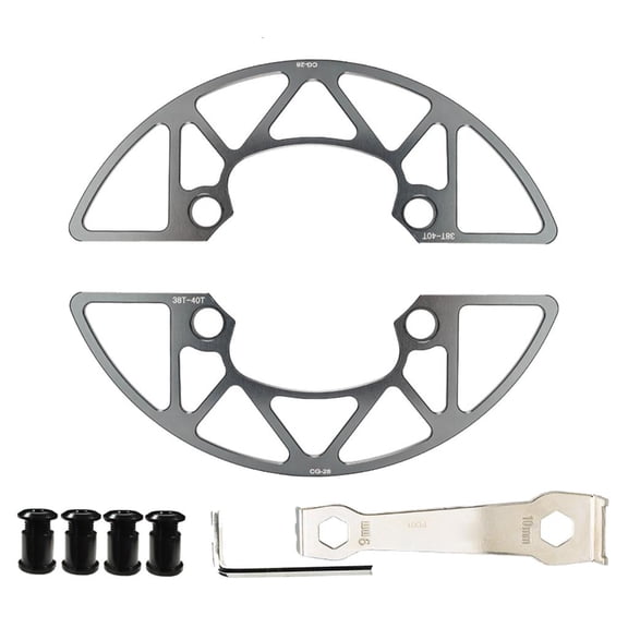 Yihuala Aluminum Alloy Chainring Protector Covers And Bolts Bicycles Chainwheel Guard Covers Mountain Bike Chain Rings Guard