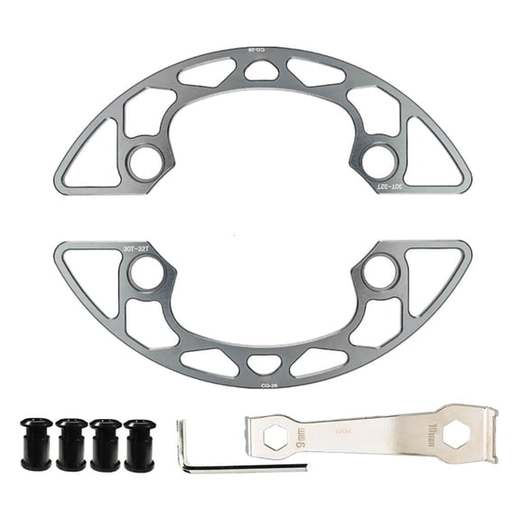 Yihuala Aluminum Alloy Chainring Protector Covers And Bolts Bicycles Chainwheel Guard Covers Mountain Bike Chain Rings Guard