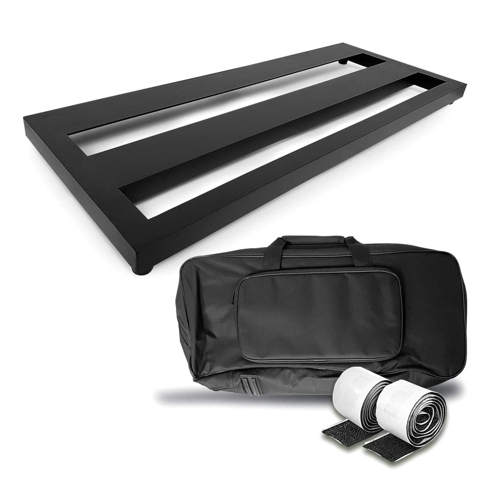 Yihuala Aluminum Alloy Guitar Pedalboard Pedal Size Guitar Effects Pedal Board with Carry Bag and Tape Accessories
