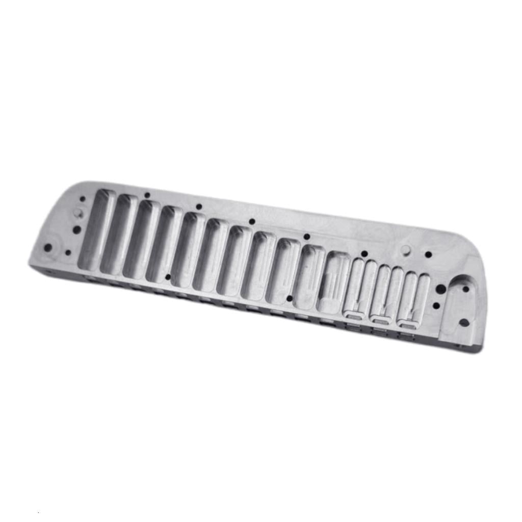 Yihuala Aluminum Smooth C Harmonica Metal Comb Harmonica Mouth Organ Musical Instrument Part for Stage