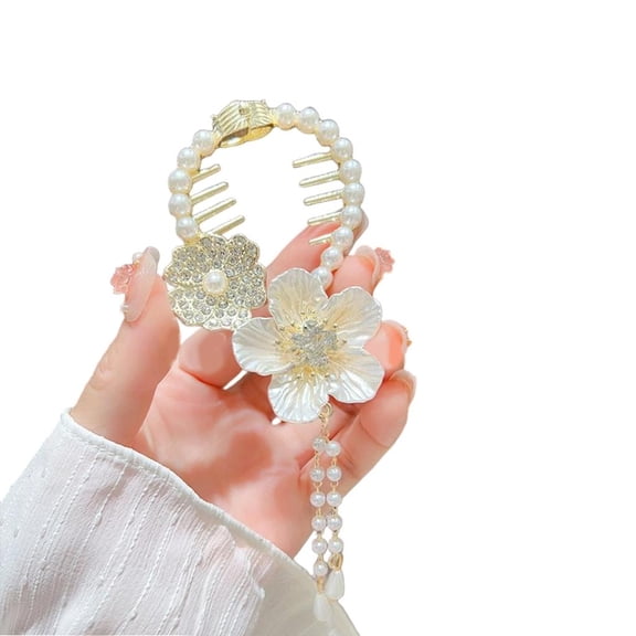 Yihuala Ancient Styless temperament bells orchids tasselss hair clip