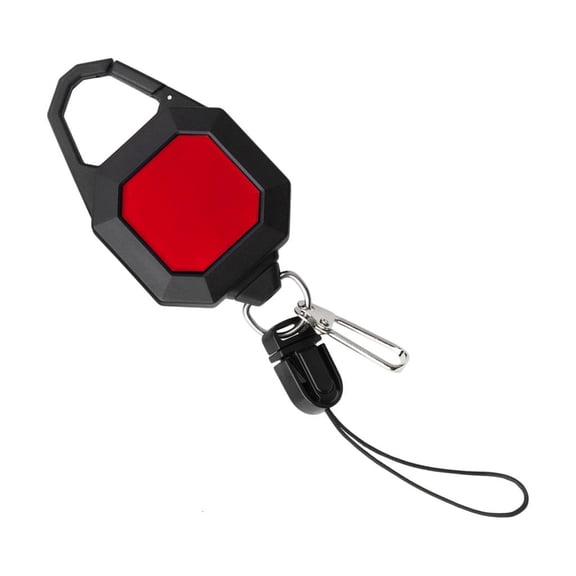 Yihuala Anglers Fishing Tool Equipment Locking Retractor with 26inch Cord 6oz Fly Fishing Retractor Retractable Keychains