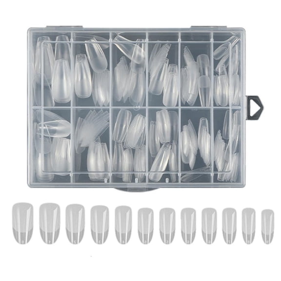 Yihuala Artificial Acrylic Nails Tips,Pre-Shaped Fake Nails,Matte Full Covers Press on Flase Nails Tips for DIYS Nails Extension