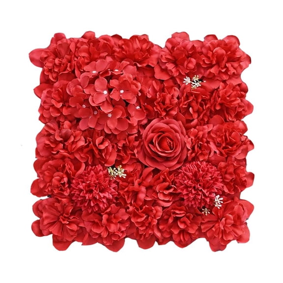 Yihuala Artificial Floral Backdrop Wall Panel Silk Roses Flower For Photography Studio And Ceremony Decoration