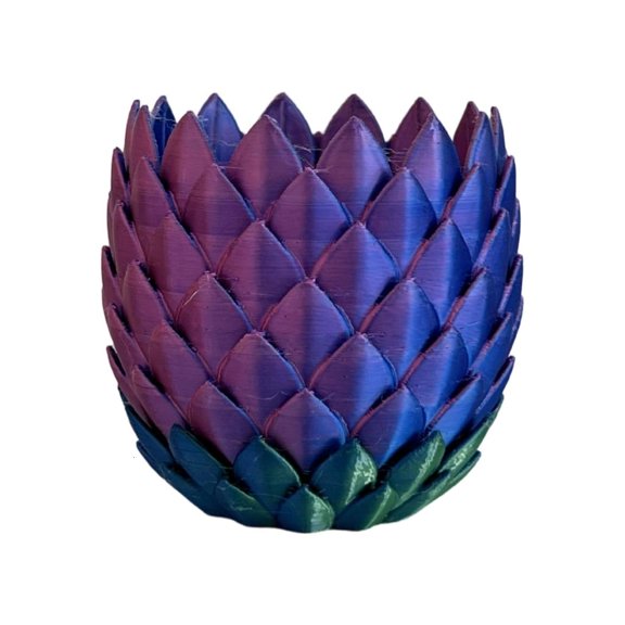 Yihuala Artistic Dragon Scale Flower Pots For Small Plant Leakproof Base Sustainable Indoor Decoration