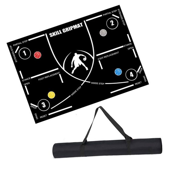 Yihuala Basketball Pads Portable Agility Footstep Training Pad Basketball Training Mat NonSlip Regular Training Systems Blanket