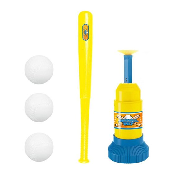 Yihuala Batting Practice Baseball Set With Foam Balls And Step Pitcher For Backyard Sport Development Activity Toy