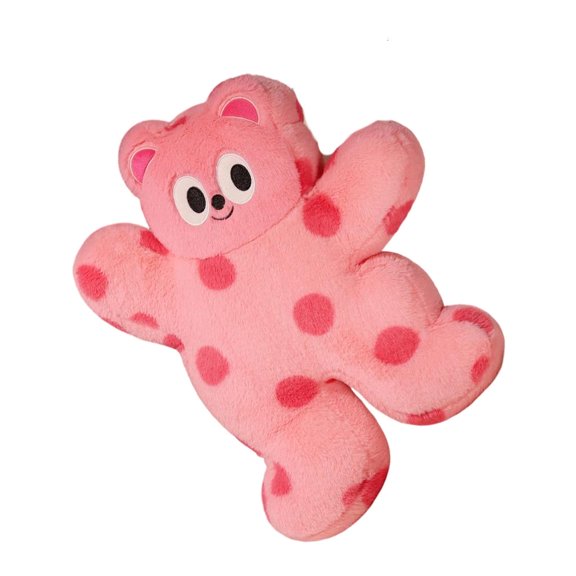 Yihuala Bear Shape Pillow For Bed Sofa Features Comfortable Filling And Dot Designs