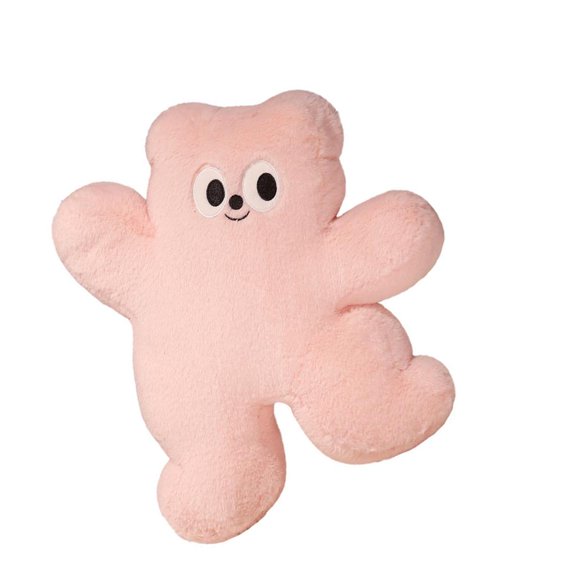Yihuala Bear Shape Pillow For Bed Sofa Features Comfortable Filling And Dot Designs