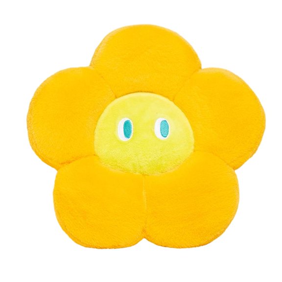 Yihuala Big Eyes Flower Seat Cushion Plush Pillow Stuffed Toy for Home Bedroom Decor Floor Seat Pad Christmas Decor