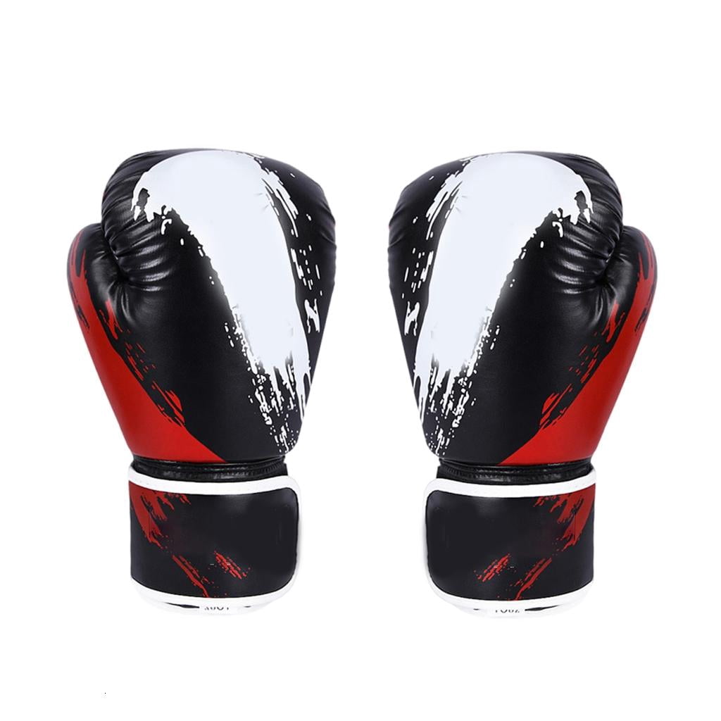 Yihuala Boxing Gloves Kickboxing Gloves with Long Wrist Wrap for Teen Kickboxing Sparring Training Fitness