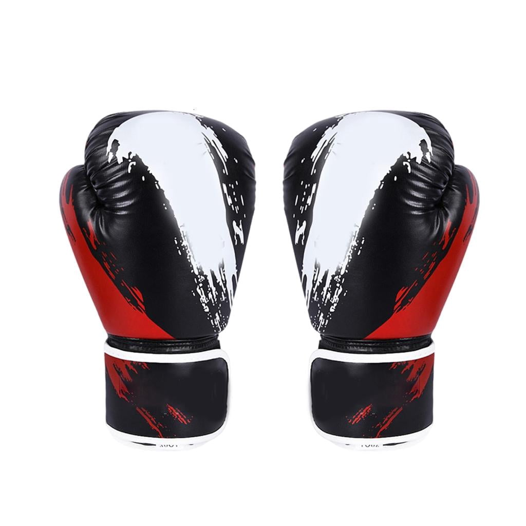 Yihuala Boxing Gloves Kickboxing Gloves with Long Wrist Wrap for Teen Kickboxing Sparring Training Fitness