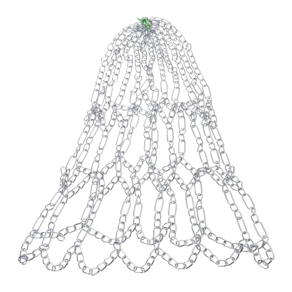 Yihuala Braided Metal Chain Basketball Net Outdoor Goal Basketball Net Replacement Outdoor Goal Training Basketball Net