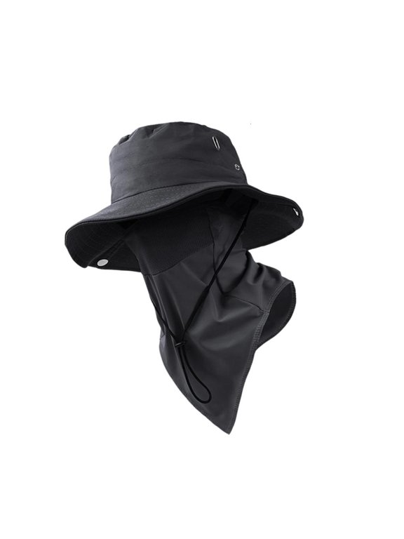Breathable Bucket Cap Elastic Drawstring And 9Cm Sun Shade Fishing Hat For Men Women
