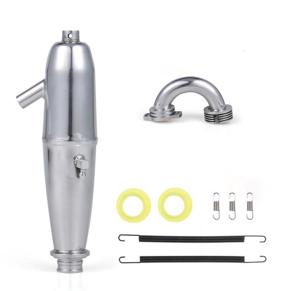 Yihuala Car Exhaust Pipe Exhaust Joint Tube for HSP Redcat 1/8 Remote Control Car/SH GO 21/28 Engine Model Upgrade Accessory