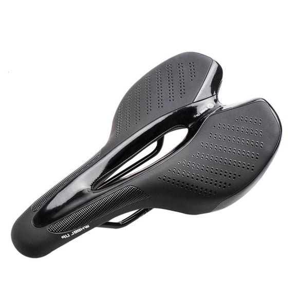 Yihuala Comfortable Bike Saddles with Rear LED Light Safe Commuting Seat Cushions for Safe Night Cycling
