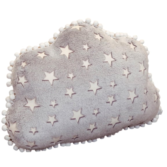Yihuala Creative Night Stars Cloud Pillow Soft Stuffed Plush Glowing Pillows for Home Bedroom Couch Throw Cush