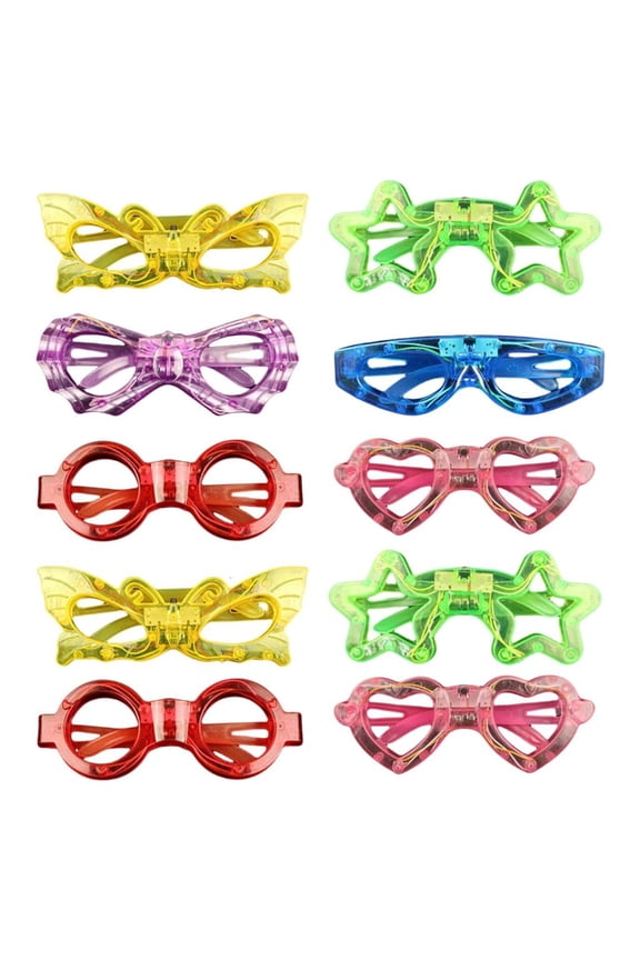 Dancing Show Flashing Glasses for LED Concert Glasses for Party Eyewear with Dynamic Lighting 10PCS