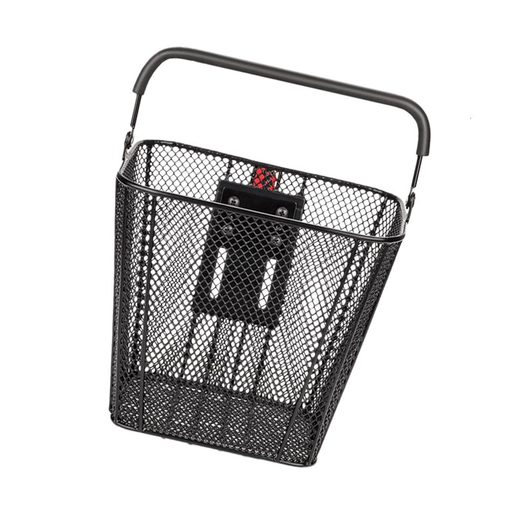 Yihuala Detachable Front Bike Basket Electric Bikes Storage Basket Cycling Wire Baskets for Road Bikes Travel