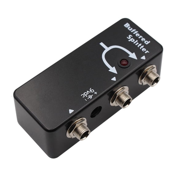 Yihuala Double Channel Buffer Splitter Pedal Optimizes Guitar Signals Strength Metal Texture for Complex Effects Chain Routing