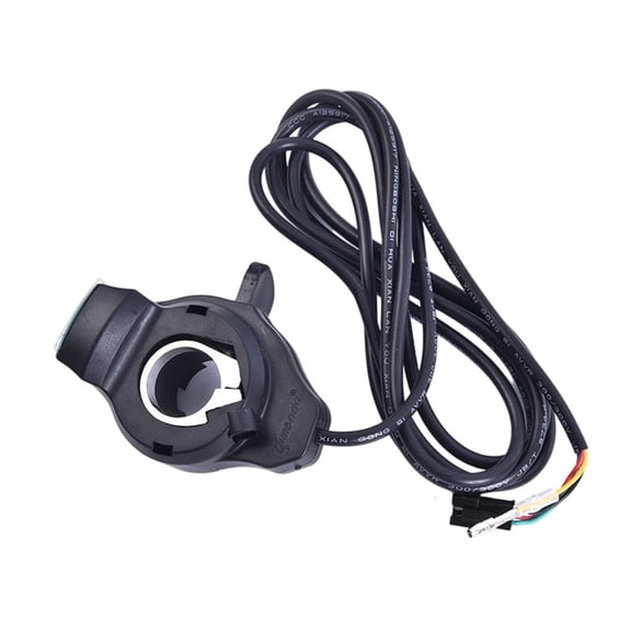 Yihuala Electric Bicycles Thumb Throttle Controller with Real Time Battery Monitor Ergonomic Designs for Electric Bike Accessory