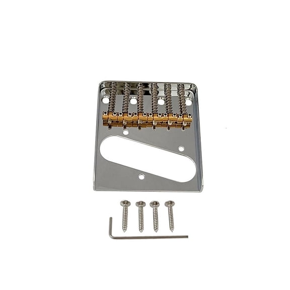 Yihuala Electric Guitar Bridge Electric Guitar Fixed Bridge Pickup Bridge Set 6 Strings Bridge Plate Electric Guitar Bridge Set