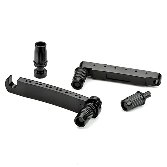 Yihuala Electric Guitar Bridge Tailpiece 12 String Saddle Bridge with Studs and Anchors Guitar Musical Instrument Part