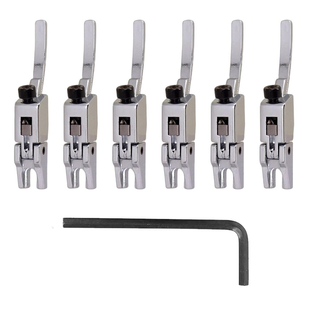 Yihuala Electric Guitar Double Locking Systyem Locked String Saddles for Guitar Tremolo Bridge Guitar Tremolo Bridge Parts