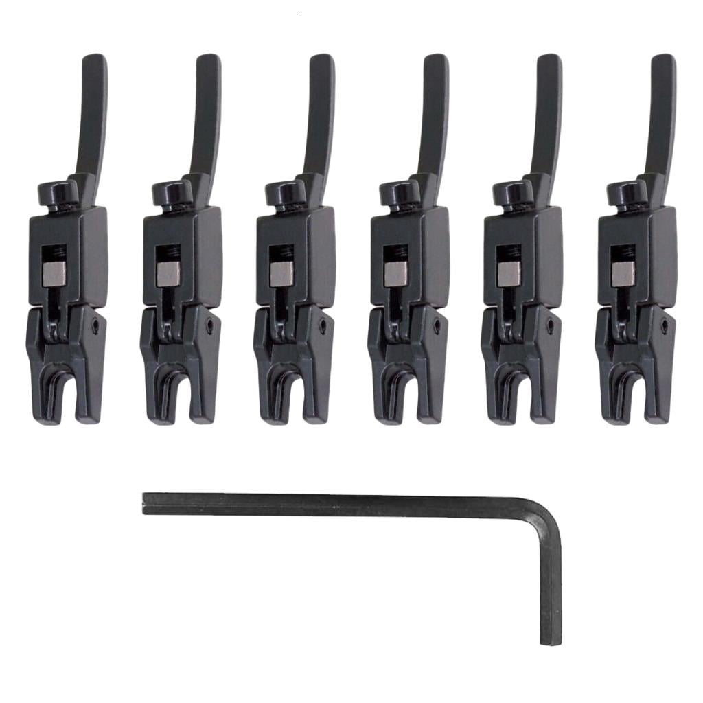 Yihuala Electric Guitar Double Locking Systyem Locked String Saddles for Guitar Tremolo Bridge Guitar Tremolo Bridge Parts
