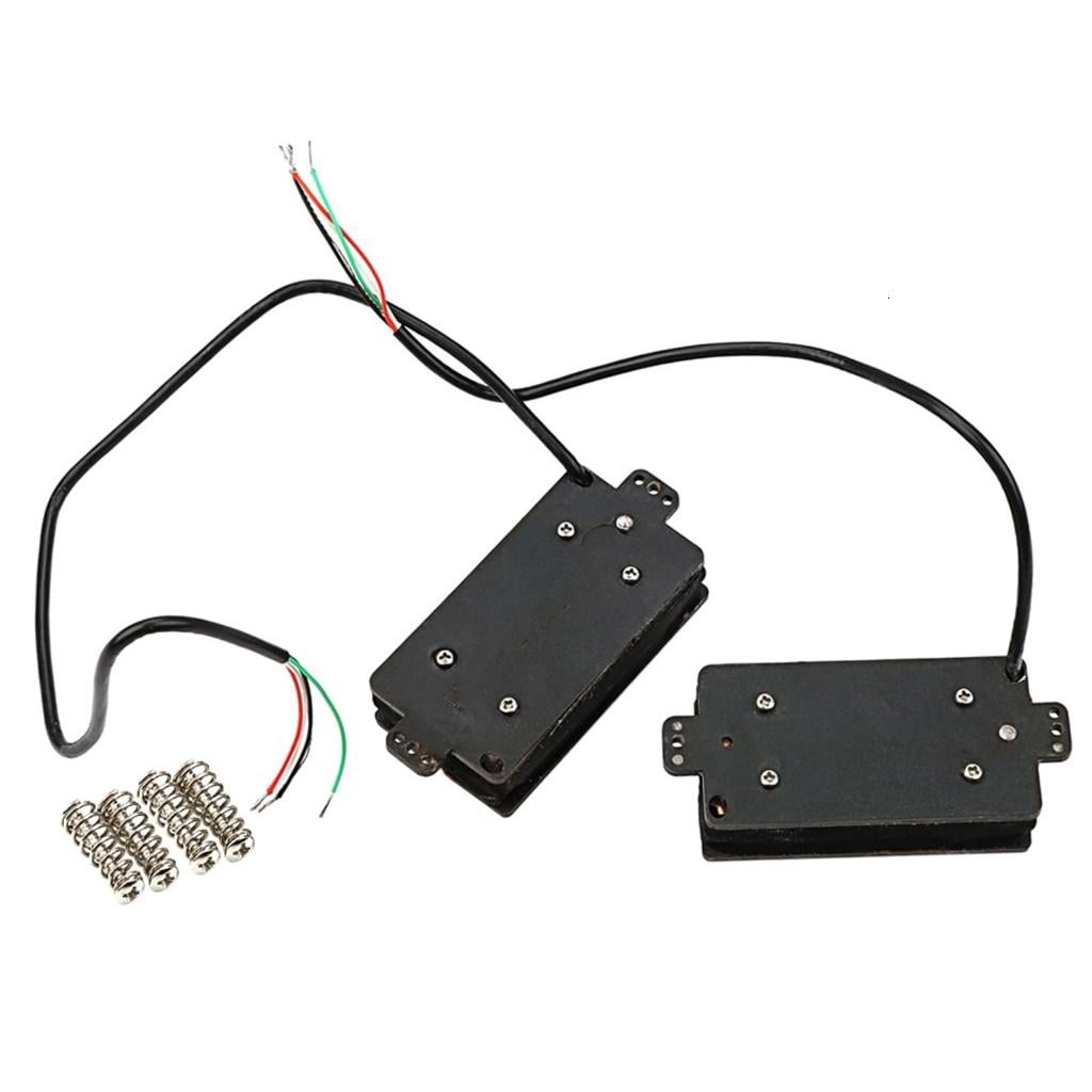 Yihuala Electric Guitar for Guitar Part Double Coil Pickups Replacement Double Coil Pickups Neck Bridge Replacements Accessory