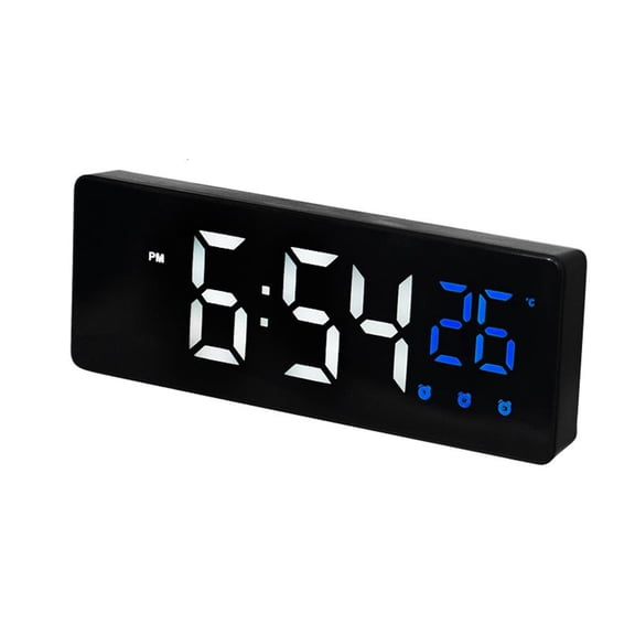 Yihuala Electronic Alarm Clock LED for Smart Desktop Alarm Timer Digital Display Table Timing Equipment Room Home Bedroom Timekeeping Decorations