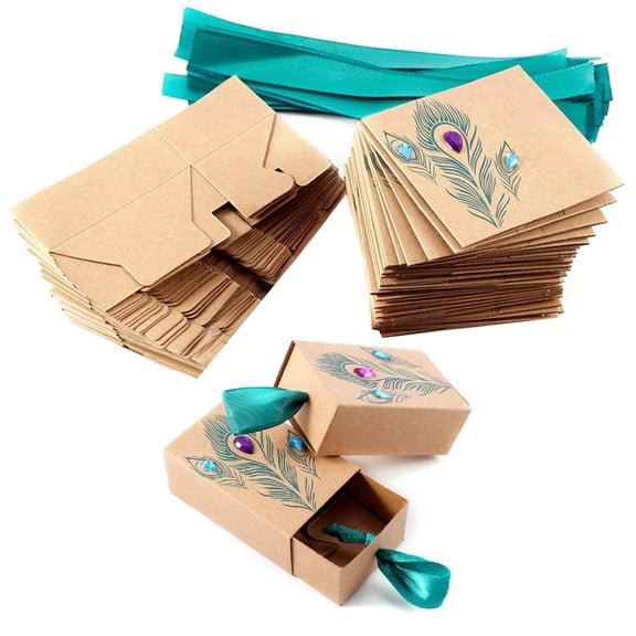 Yihuala Elegant Candy Drawer Box Design Chocolate Boxes Artificial for Rhinestone Paper Box for Bapti
