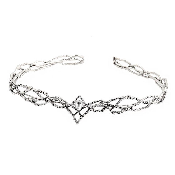 Yihuala Elegant Elven King Crowns with Sparkling Portable Fashion Accessory for Men and Women's Evening Event