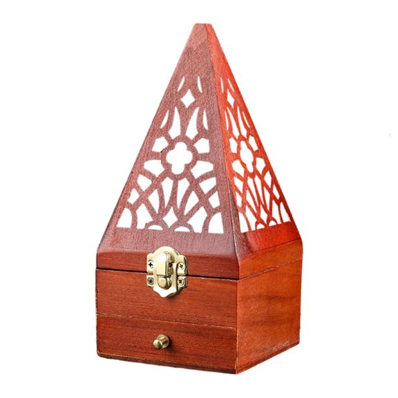 Yihuala Elegant Wood Burning Box Scented Diffuser Decoration Holder with Drawer for Kitchen Tranquiltly Space
