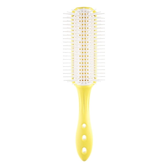 Yihuala Ergonomic Detangle Hairbrush With Soft Bristles And Hollow out Designs Hairdressing Tool Styling Comb For Oild Head
