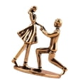 thumbnail image 1 of Yihuala Exquisited Metal Couple Figurine Statue With Romance Design For Tabletop Decoration Shelf Display Sculpture Figure, 1 of 16