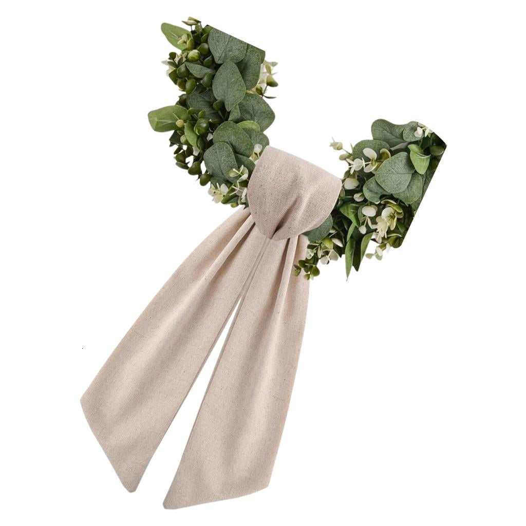 Yihuala Extra Long 122Cm Wreath Sashes Ribbon For Holiday Decorations Polyester Materials Perfect For Christmas And Thanksgiving