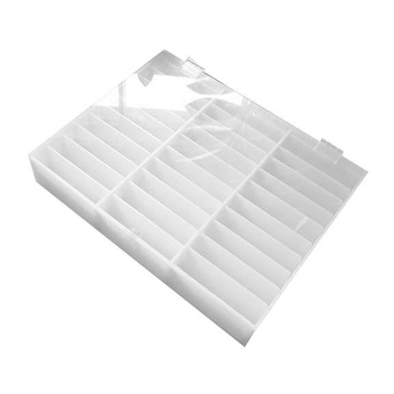Yihuala Fake Tips Storage Box 30 Compartments Nails Art Decoration Container Displa