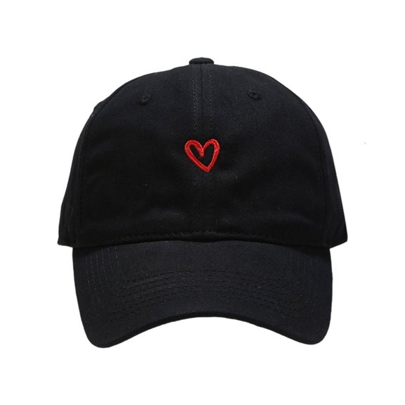 Yihuala Fashion Heart Pattern Baseball Cap Adjustable Size Women Sunproof Snapbacks Hat For Teens Hiking Running Daily Use